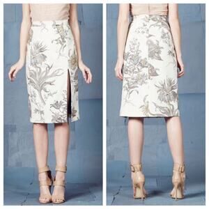 Vivian Chan Polina Floral Print Skirt Sz Small S